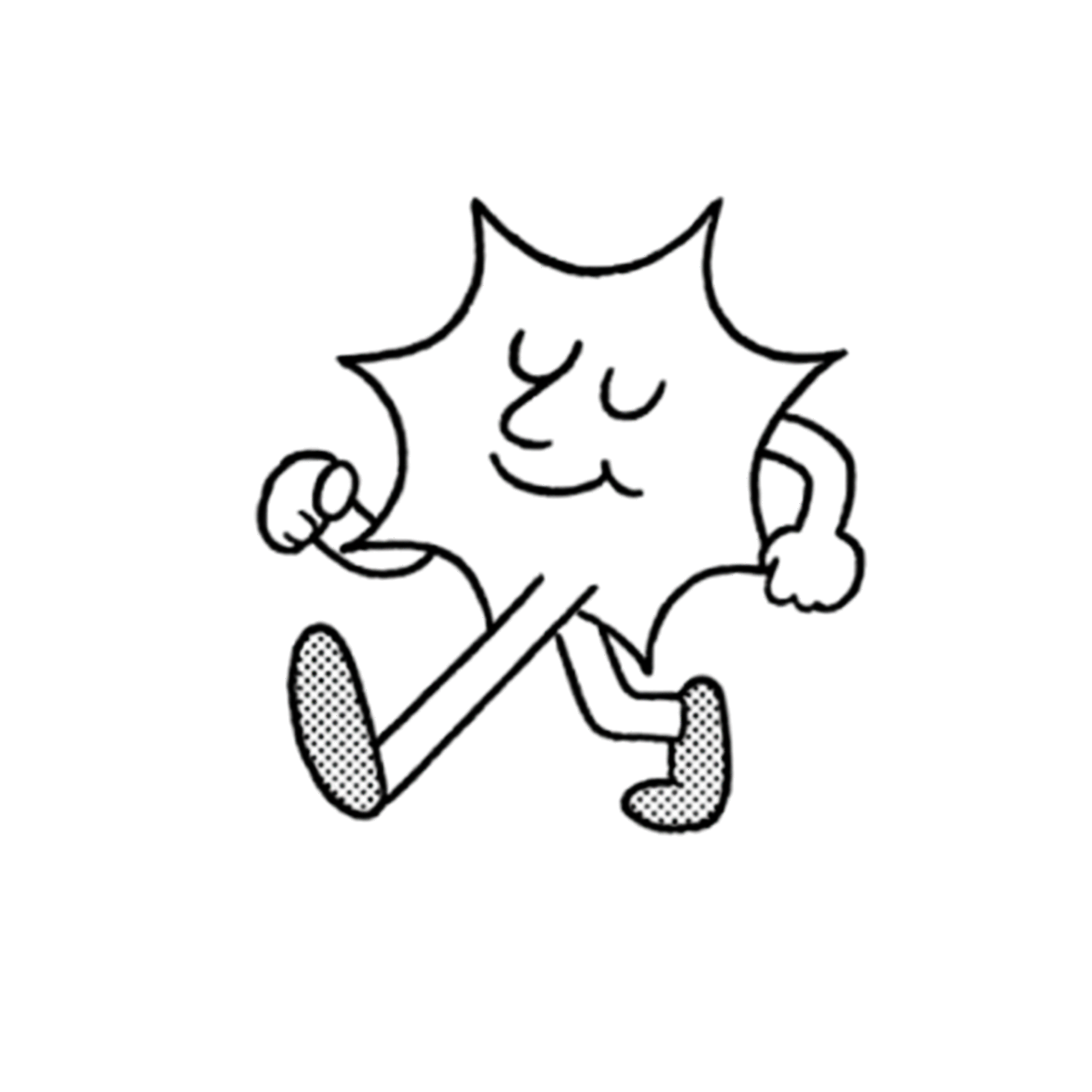 Walking guy illustration